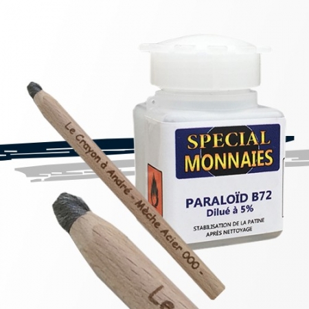 Pack Paraloïd B44 ou B72 et Crayon Triple "0"  - 1