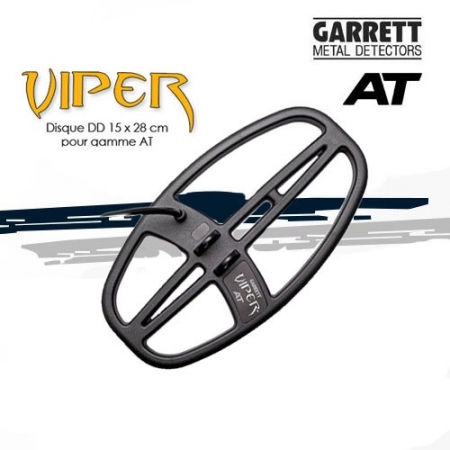 Disque Viper 15x28 cm pour détecteurs de métaux Garrett AT Pro et AT Max.