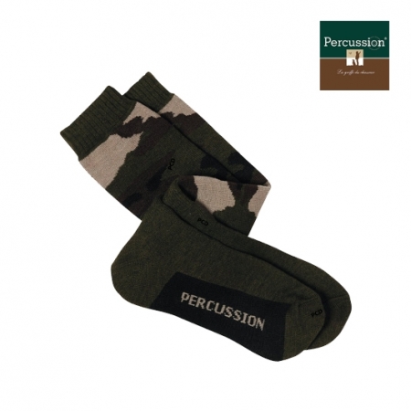 Paire de chaussette couleur camo militaire Percussion