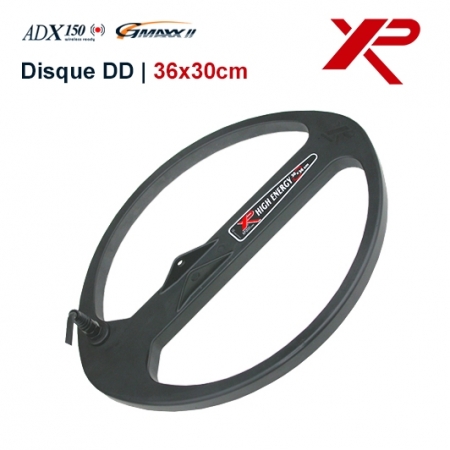 puissant disque de 36x30 cm double d, pour detecteur adx 150 gmaxx et adventis