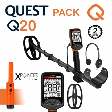 Detecteur de metaux Quest Q20 avec Pack XPointer