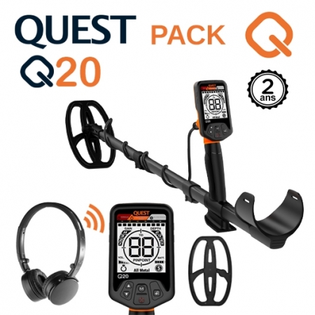 Achetez le detecteur Quest Q20 avec casque sans fil