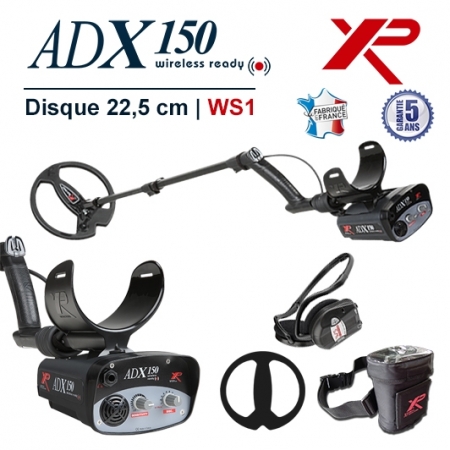 Detecteur de metaux français XP Adx 150 avec casque sans fil WS1