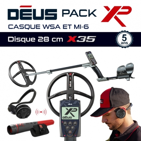 XP Deus avec une grande tête de détection de 28 cm, en version X35