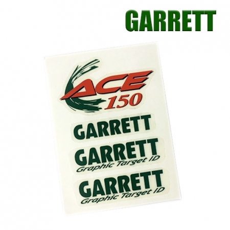 Étiquettes autocollantes pour detecteur de metaux Garrett Ace 150