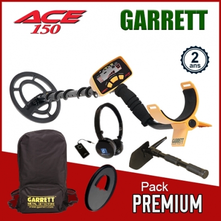 Detecteur Garrett Ace 150 avec le pack de detection "Premium" contenant de nombreux accessoires