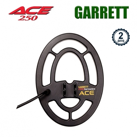 Le Garrett Ace 250 avec Pack Confort, dont une pelle Draper