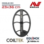 Disque Coiltek 23x36 cm pour detecteur Minelab Equinox et X-Terra Pro