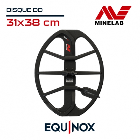 Disque double "D" de 31x38 cm pour detecteur de metaux Minelab Equinox.