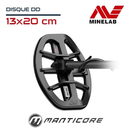 Petit disque de 13x20 cm adapté au detecteur Minelab Manticore