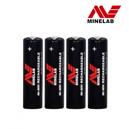 4 piles rechargeables Minelab pour alimenter votre detecteur de metaux plusieurs heures