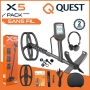 Detecteur de metaux Quest X5 avec casque sans fil