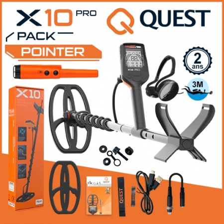 Quest X10 avec le XPointer pour la localisation d'objet en metal sous terre