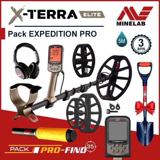 Détecteur X-Terra Elite Minelab Pack Expedition Pro