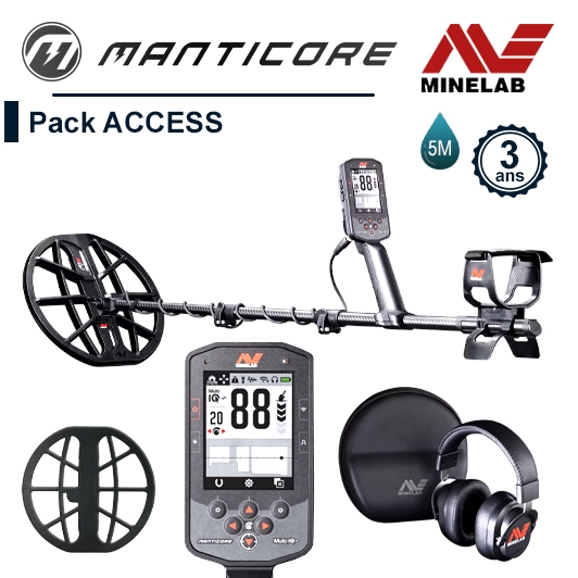 Minelab Manticore avec de nombreux accessoires