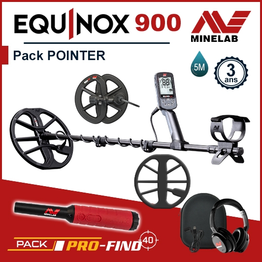 Minelab Equinox 900 avec Pack Pointer