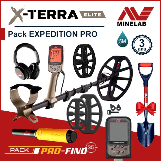 Détecteur X-Terra Elite Minelab Pack Expedition Pro