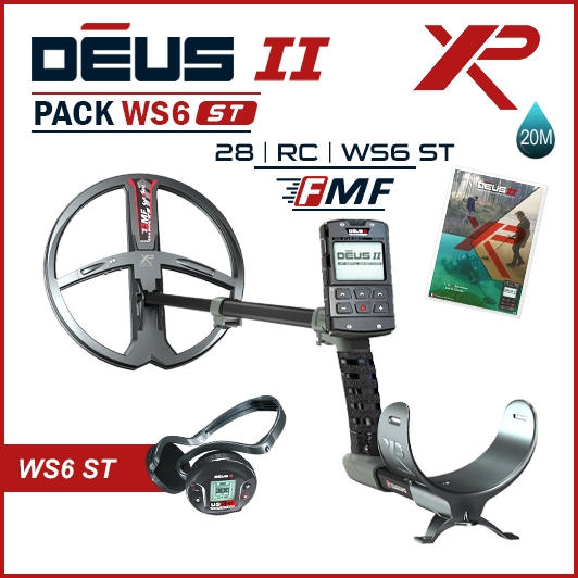Nouveau detecteur de metaux XP Deus 2 FMF multi-fréquences avec casque sans fil WS6 et disque 28 cm