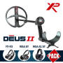 Détecteur XP Deus 2 et disque de 28 cm FMF, piloté par le casque WS6