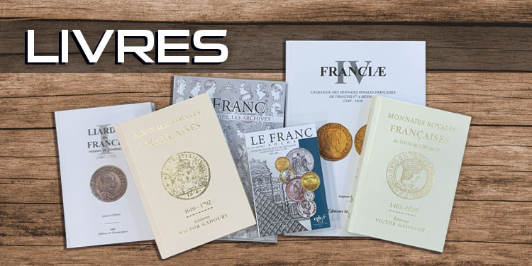 Livre sur la detection et l'identification des pièces de monnaie, dans notre librairie