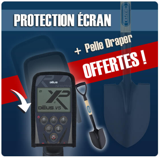 Détecteur de métaux XP Deus Full en promotion, avec pelle et housse de protection offertes