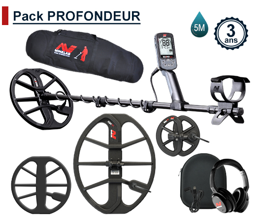 Minelab X-Terra Pro équipé du casque sans fil ML85 Minelab X-Terra Pro avec casque sans fil ML85