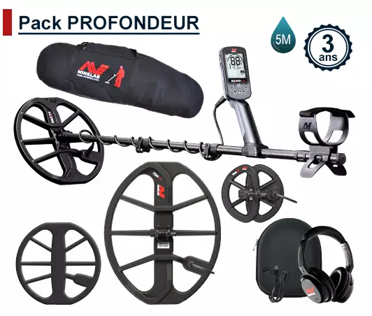 Minelab Equinox 900 avec 3 disques de détection