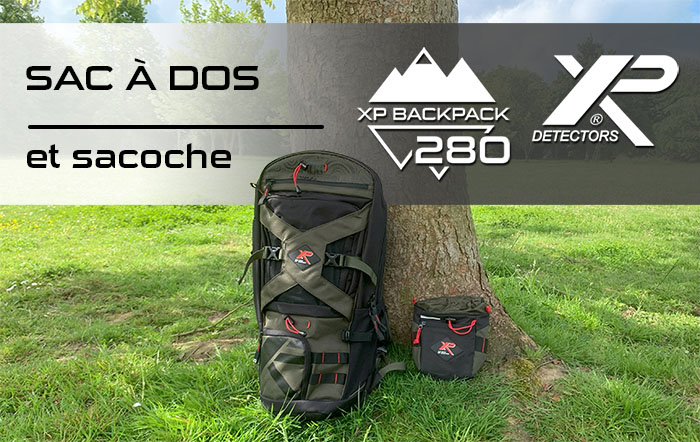 Sac à dos XP et sacoche à trouvailles