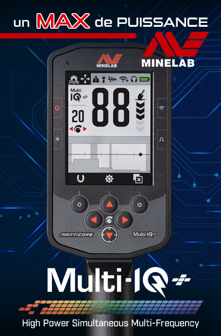 Detecteur Minelab Manticore avec la technolgie Multi-IQ+