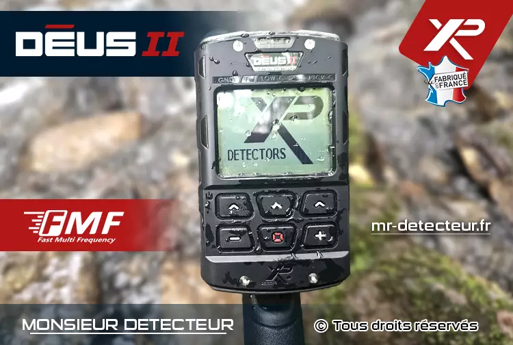 Pas d'inquiéture : la télécommande du XP DÉUS 2 est étanche jusqu'à 20m de profodneur