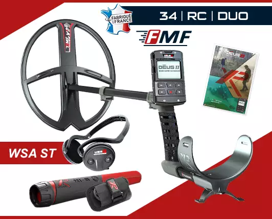 XP Deus 2 avec disque 34x28FMF, casque WSA ST et Pointer MI-6