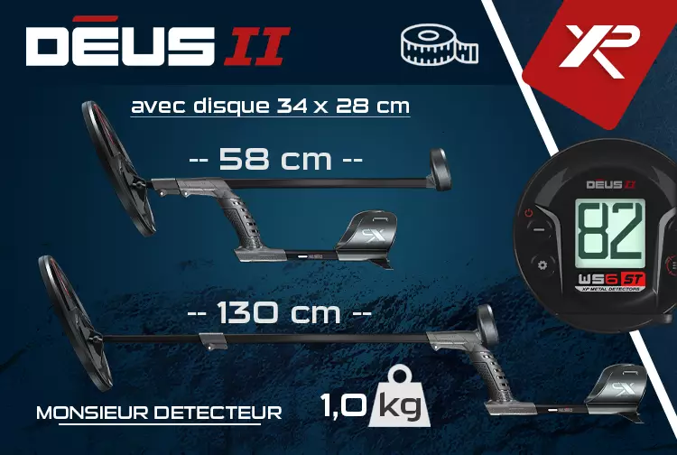 XP DÉUS 2 FMF : un détecteur de métaux léger et facile à manier