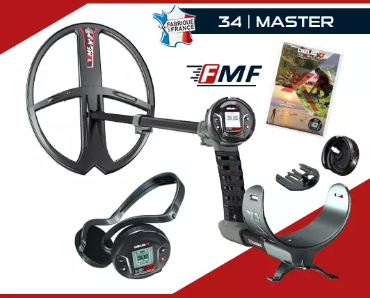 XP Deus 2 Master WS6 ST équipé du très puissant disque 34FMF