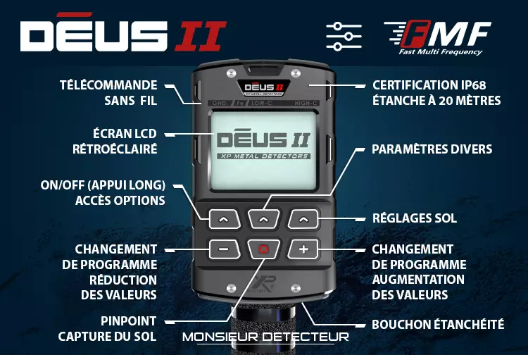 DÉUS 2 XP : le détecteur de métaux qui combine puissance et réactivité