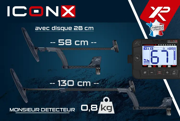 XP ICON X : il pèse 830 grammes et mesure 130 cm 